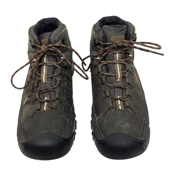Keen Targhee IIl Mid Mens 11.5 Waterproof Leather Lace Up Hiking Boots Brown - Picture 2 of 15